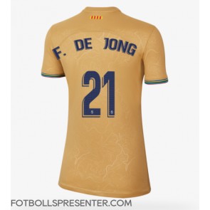 Barcelona Frenkie de Jong #21 Borta Matchtröja Dam 2022-23 Kortärmad